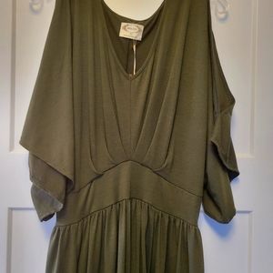NWT Joyfolie Everleigh Dress XL Olive Green